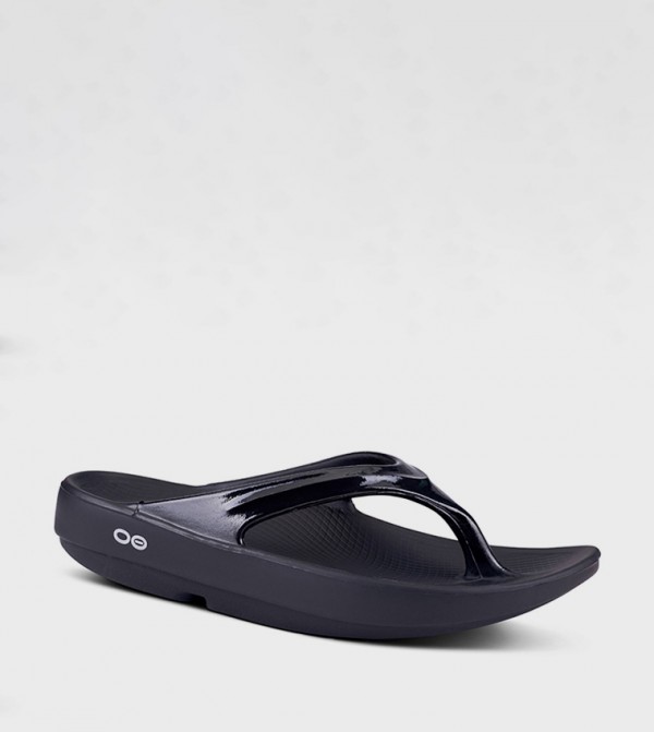 OOFOS  - Black Flip-Flops