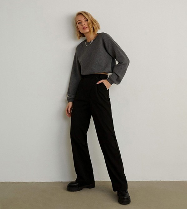 VATKALI  - Black Regular Pants