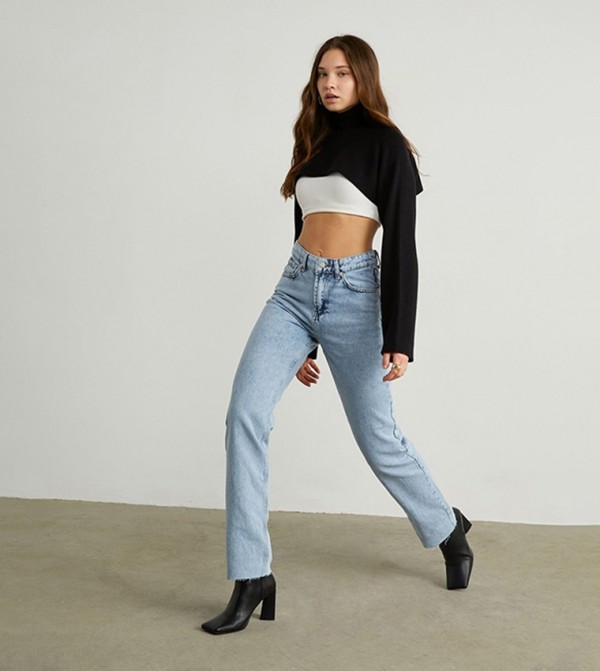 فاتكالي فاتكالي - أزرق Straight Jeans