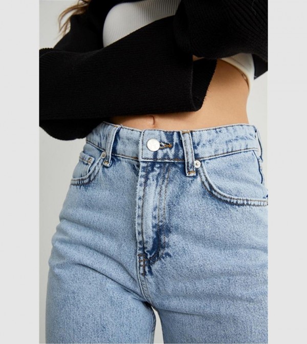 فاتكالي فاتكالي - أزرق Straight Jeans