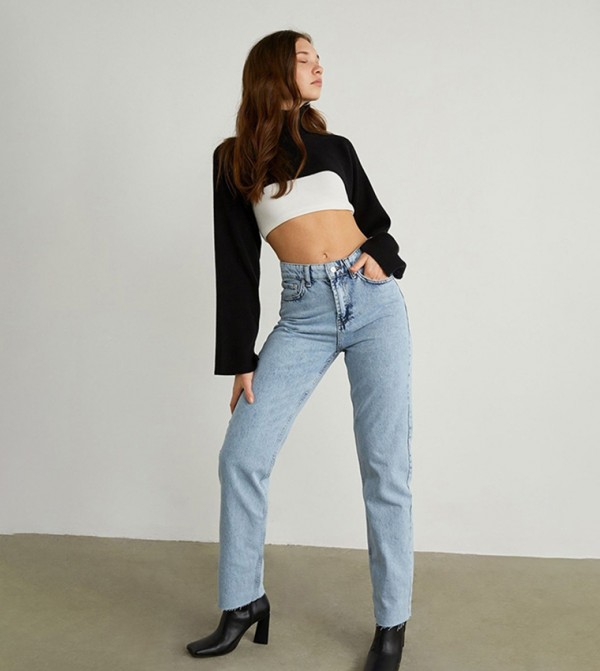 فاتكالي فاتكالي - أزرق Straight Jeans