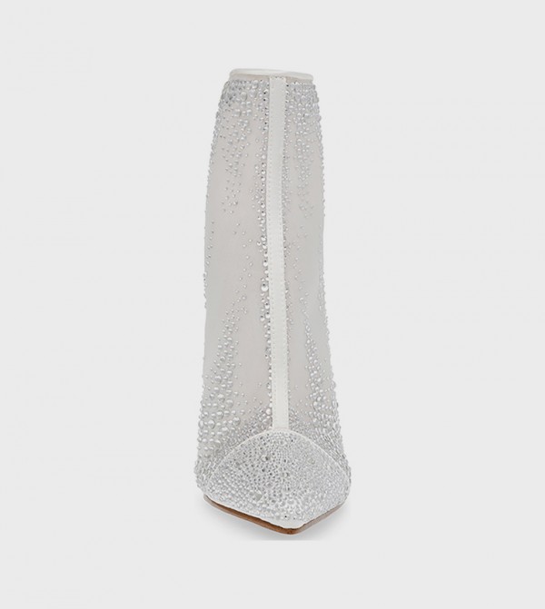 Steve Madden  Boots - White Ankle length Boots