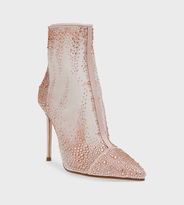 Steve Madden  Boots - Pink Ankle length Boots