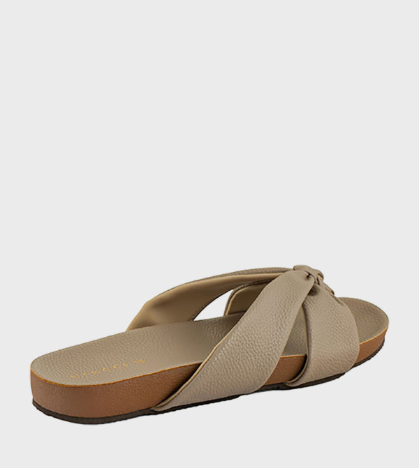 VINCCI  - Taupe Flat Sandals