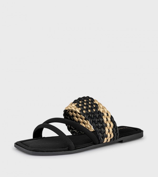 VINCCI VINCCI - Black Flat Sandals
