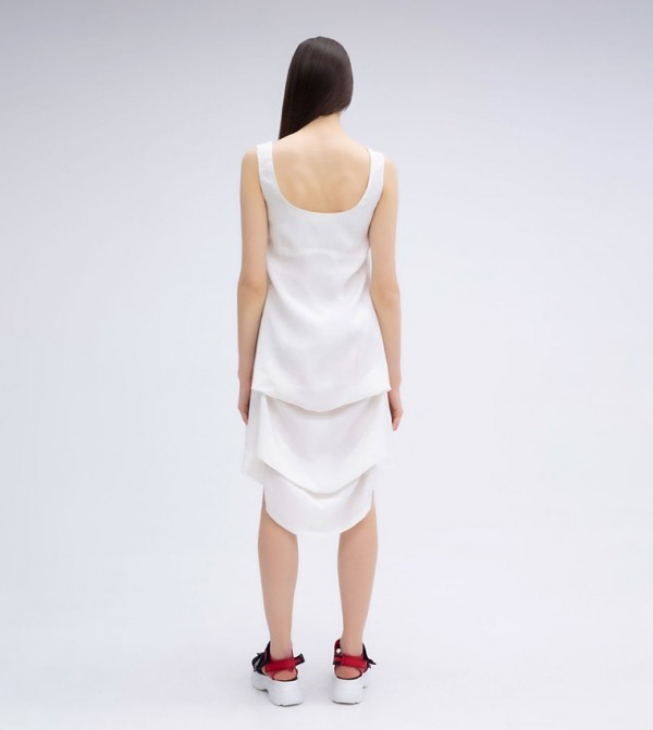 ViaDelleRose ViaDelleRose - Off White Casual Dresses