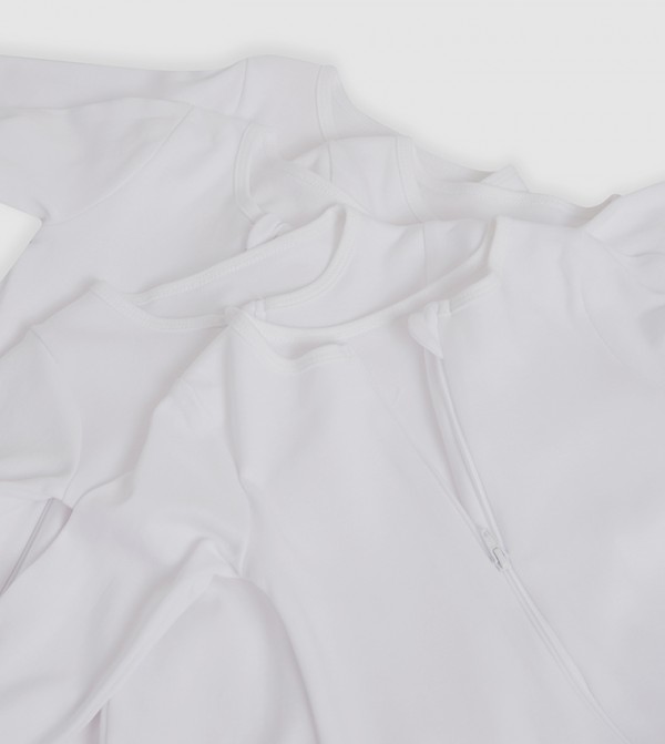 BABIES & MORE  - White Sleep Suits/Footies