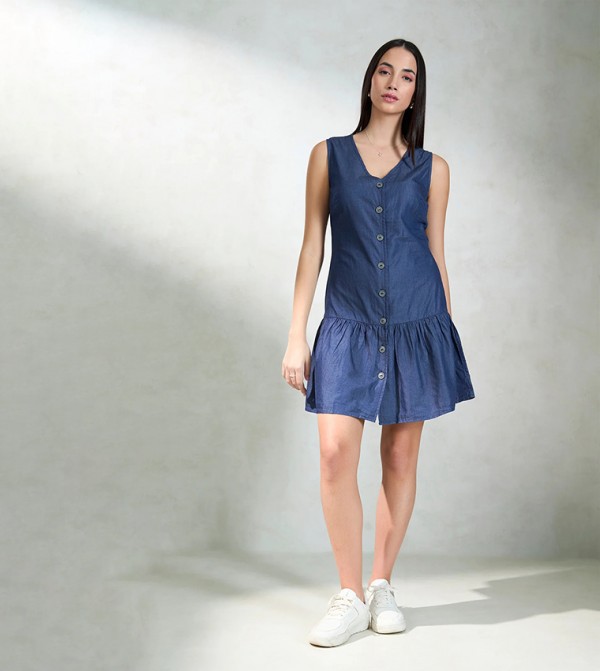 فيرجيو VIRGIO - أزرق Mini Dresses