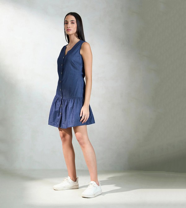 فيرجيو VIRGIO - أزرق Mini Dresses