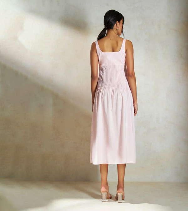 فيرجيو VIRGIO - وردي Midi Dresses