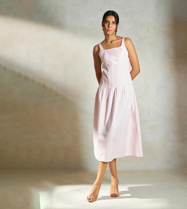 فيرجيو VIRGIO - وردي Midi Dresses
