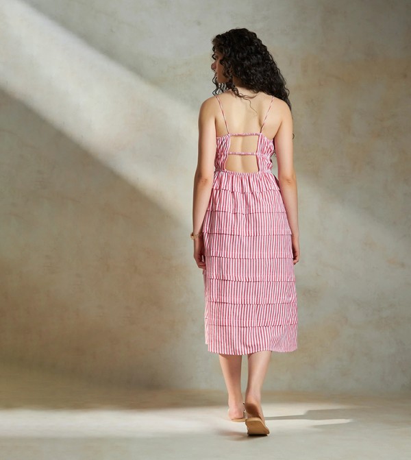 فيرجيو VIRGIO - وردي Midi Dresses