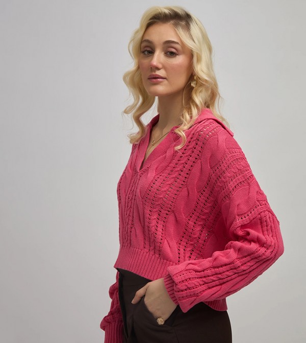Virgio VIRGIO - Pink Cropped Tops