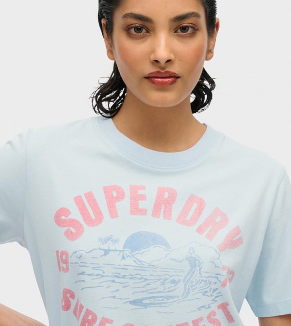 Superdry  - Blue Casual T-Shirts