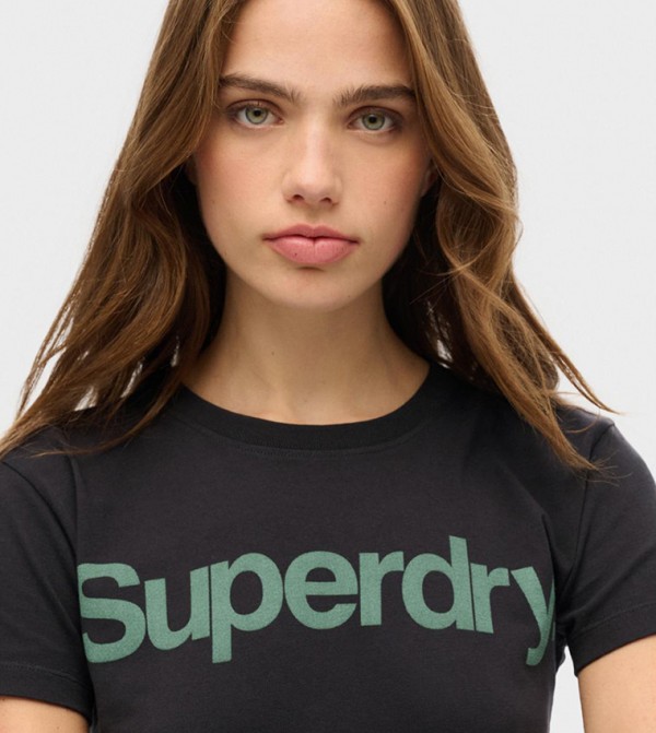 Superdry  - Black Casual T-Shirts