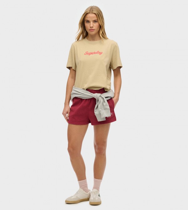 Superdry  - Beige Casual T-Shirts