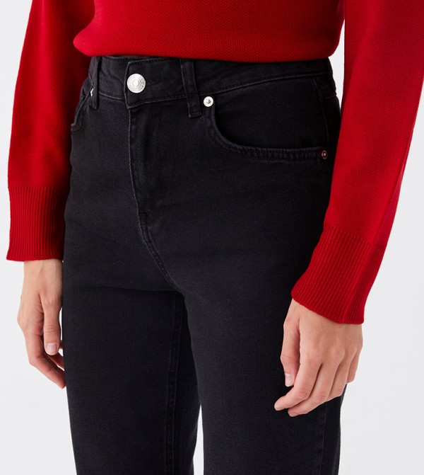 LC Waikiki  Flared Jeans - Black Wide Leg