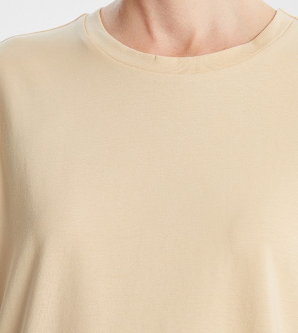 LC Waikiki  - Beige Casual T-Shirts