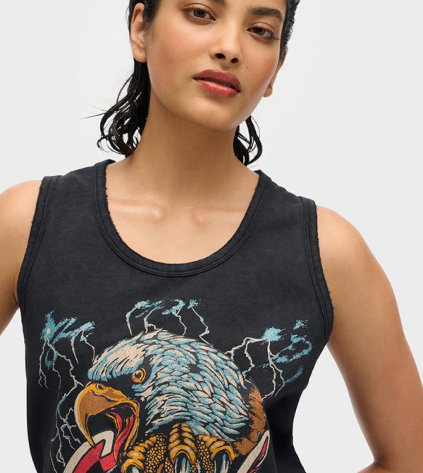 Superdry  - Black Sleeveless Tops