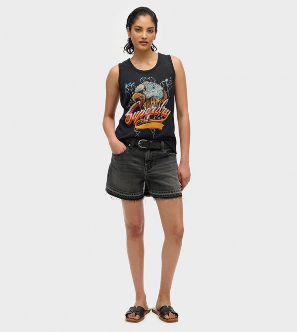 Superdry  - Black Sleeveless Tops