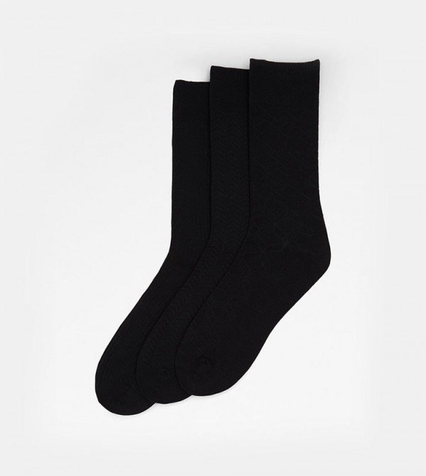 Aldo Accessories Aldo Accessories - Black Crew Socks