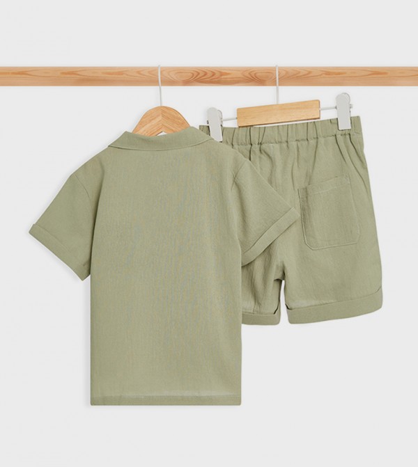 BABIES & MORE  Sets - Green Shirts & Bottoms