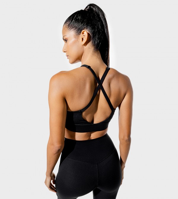 SQUATWOLF Sportswear - Black Sports Bras