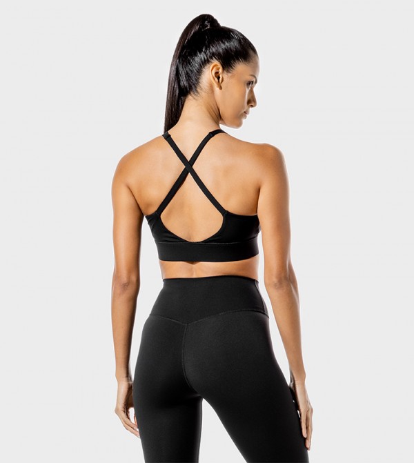 SQUATWOLF Sportswear - Black Sports Bras