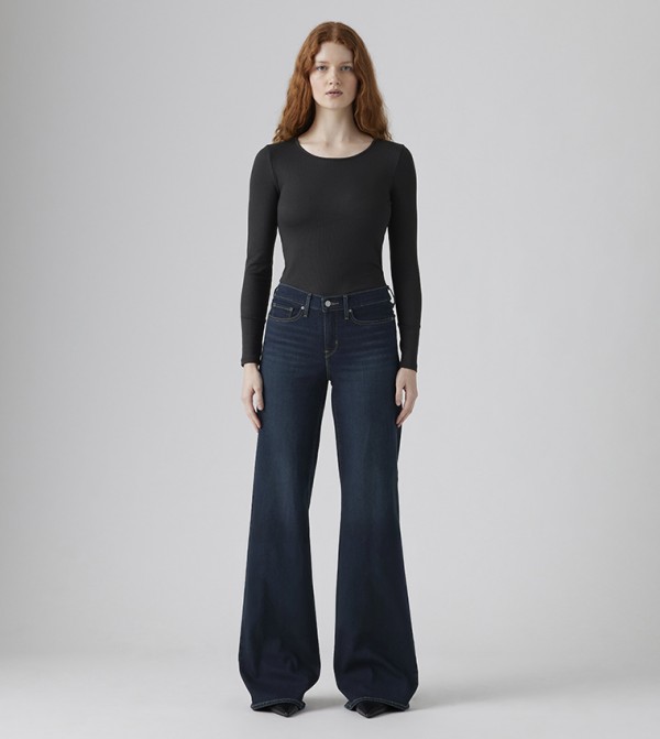 Levi's  Clothing - Navy Wide Leg Jeans