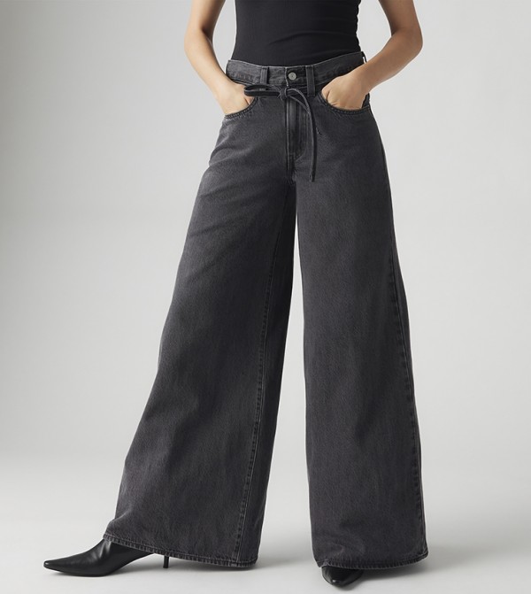 Levi's  Clothing - Black Wide Leg Jeans