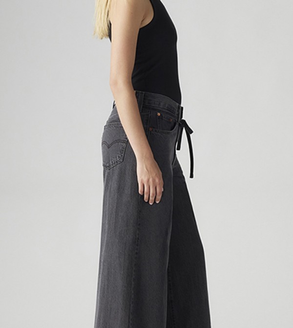 Levi's  Clothing - Black Wide Leg Jeans