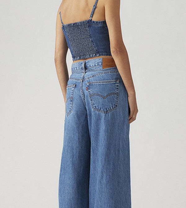 ليفايز  بناطيل جينز - أزرق Wide Leg Jeans