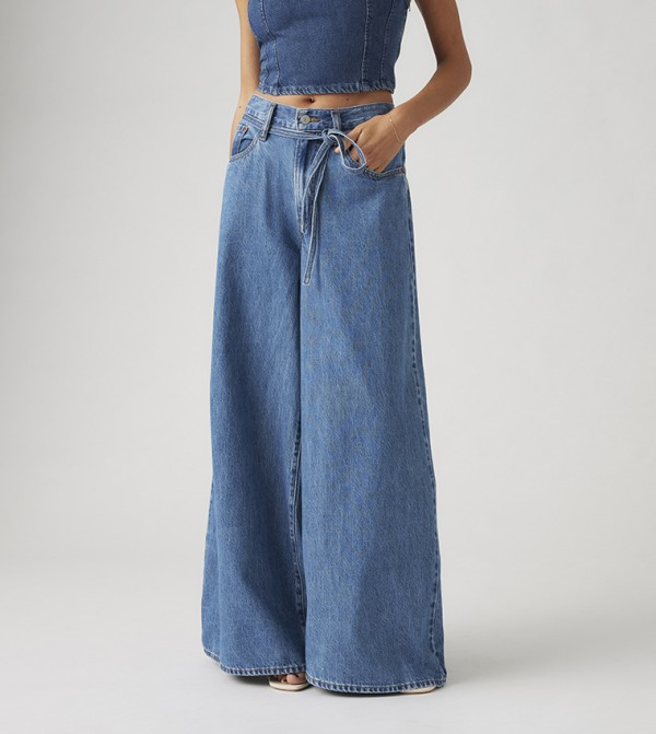 ليفايز  بناطيل جينز - أزرق Wide Leg Jeans