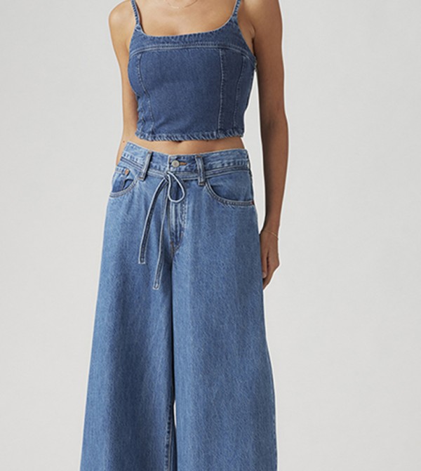 ليفايز  بناطيل جينز - أزرق Wide Leg Jeans