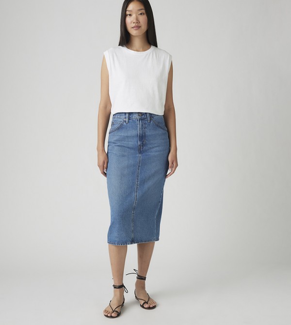 ليفايز ليفايز - أزرق Midi Skirts