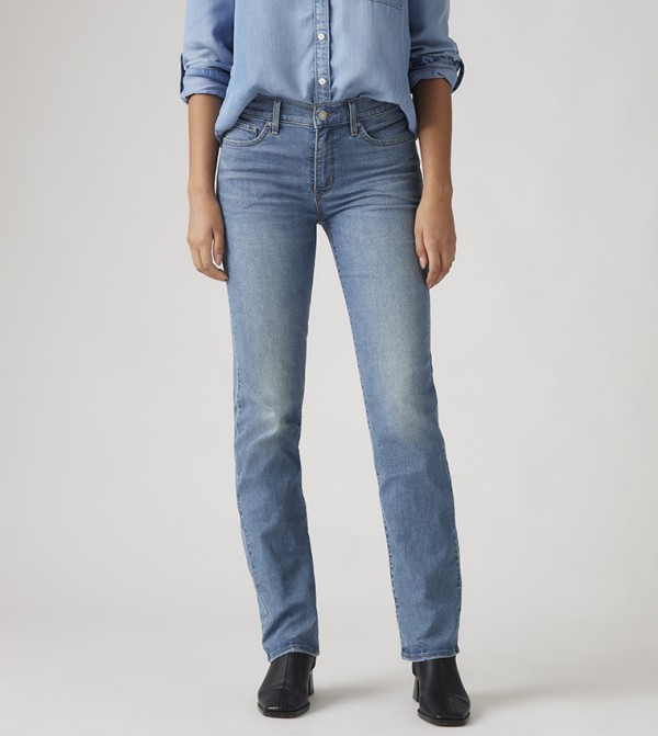 ليفايز  - أزرق Straight Jeans