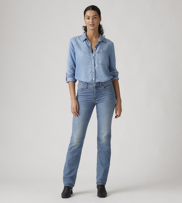 ليفايز  - أزرق Straight Jeans