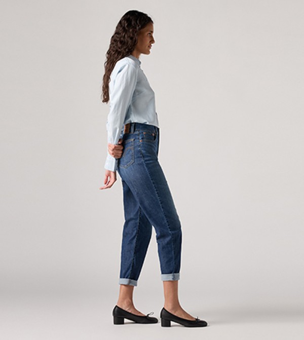 ليفايز  ملابس - أزرق Boyfriend jeans