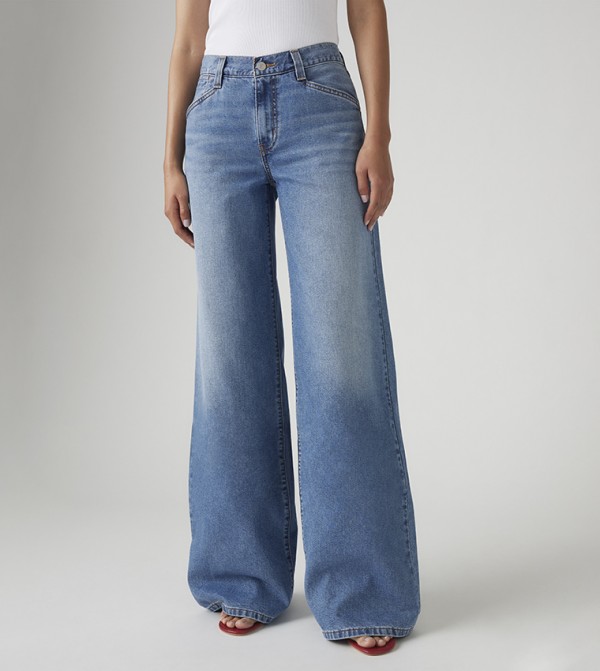 ليفايز ليفايز - أزرق Wide Leg Jeans