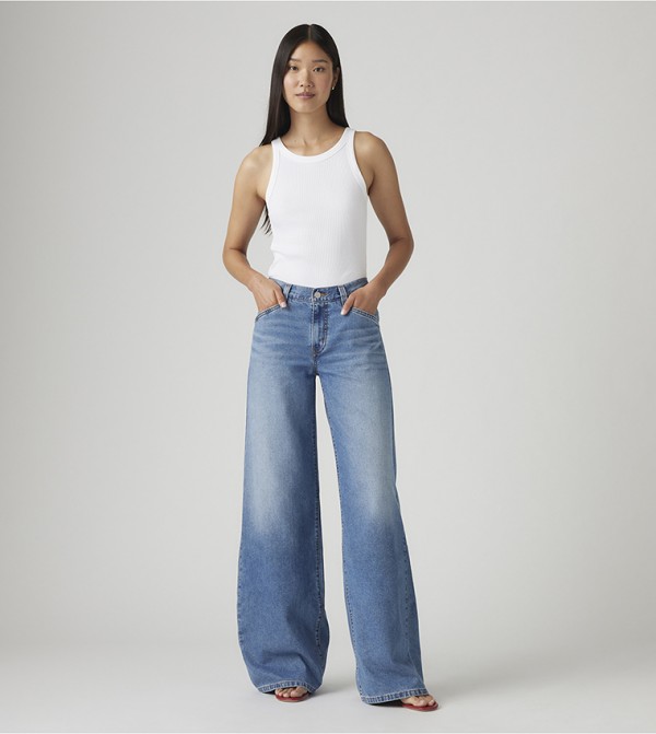 ليفايز ليفايز - أزرق Wide Leg Jeans