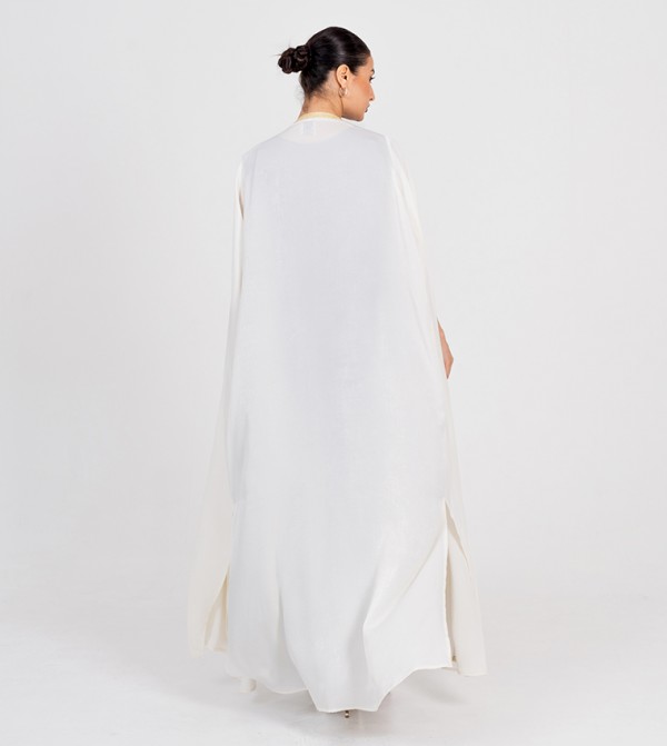 Rosette Abaya  ramadan - Off White Abayas