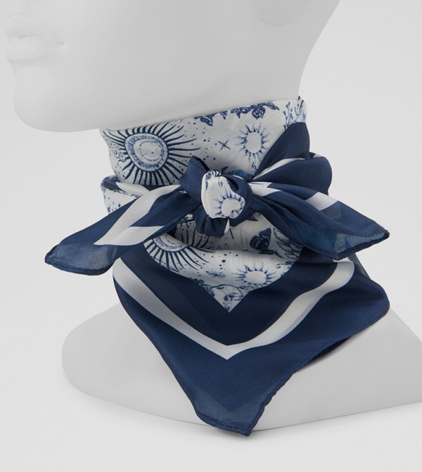 Aldo Accessories  Scarves - Blue Silk Scarves