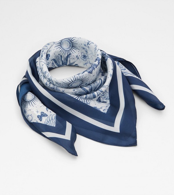 Aldo Accessories  Scarves - Blue Silk Scarves