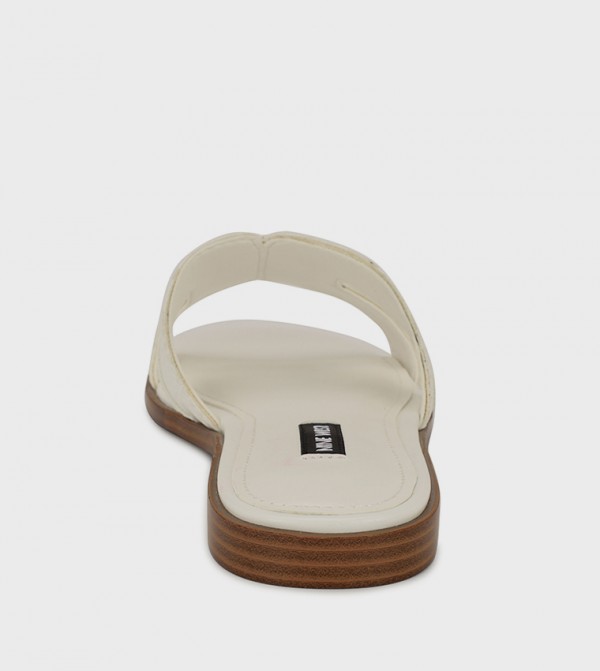 Nine West Nine West - White Flat Sandals