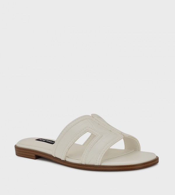 Nine West Nine West - White Flat Sandals