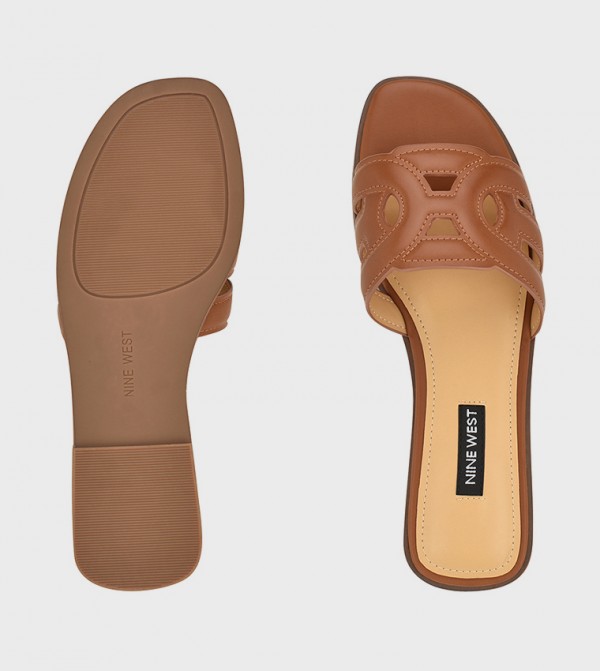 Nine West Nine West - Brown Flat Sandals