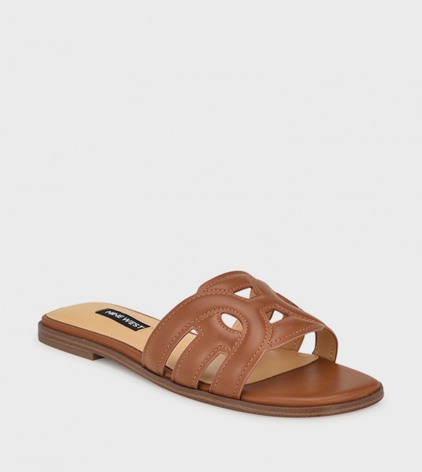 Nine West Nine West - Brown Flat Sandals