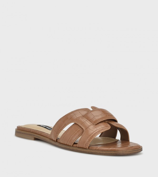 Nine West Nine West - Brown Flat Sandals