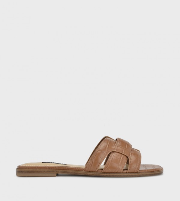 Nine West Nine West - Brown Flat Sandals