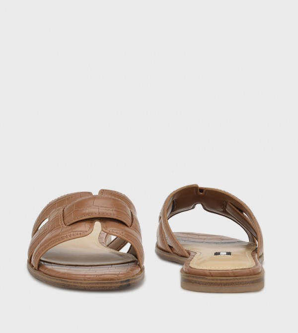 Nine West Nine West - Brown Flat Sandals